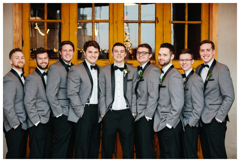 groom with groomsmen at the standard knoxville tn