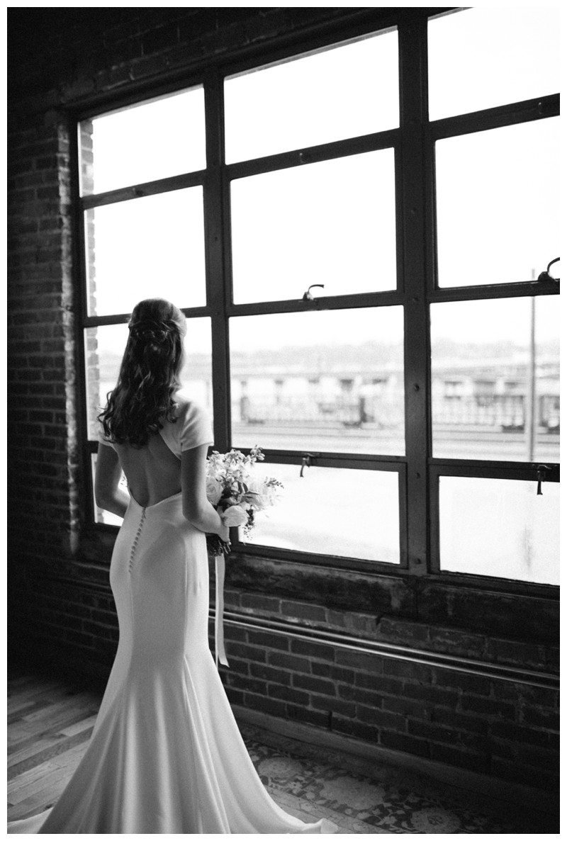 bridal portrait, black and white photography, at the standard knoxville tn