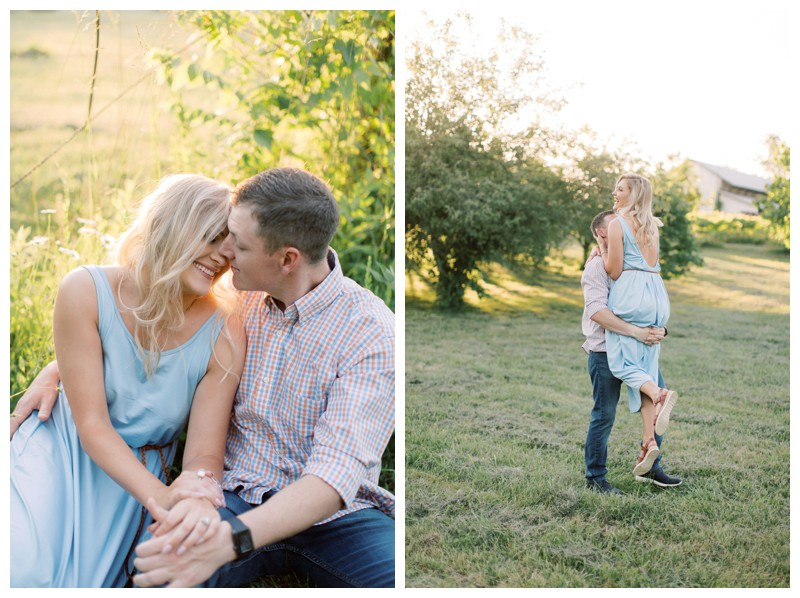 Knoxville orchard engagement session 