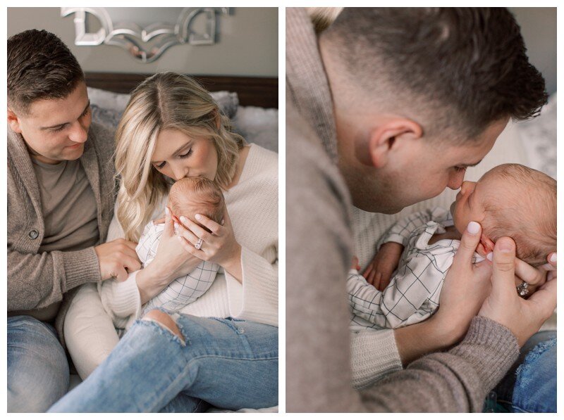 Knoxville newborn in home lifestyle photography 