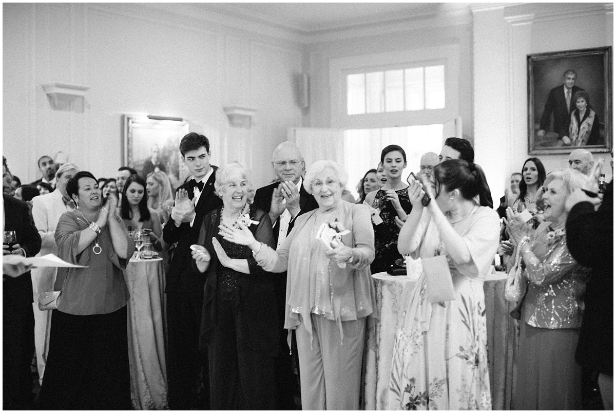 wedding family celebrating at Duke Mansion Charlotte NC