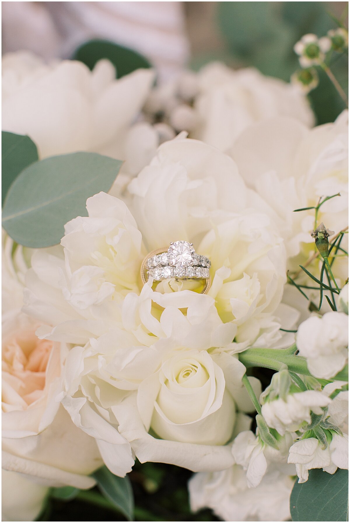wedding rings with bouquet wedding at knoxville botanical garden wedding