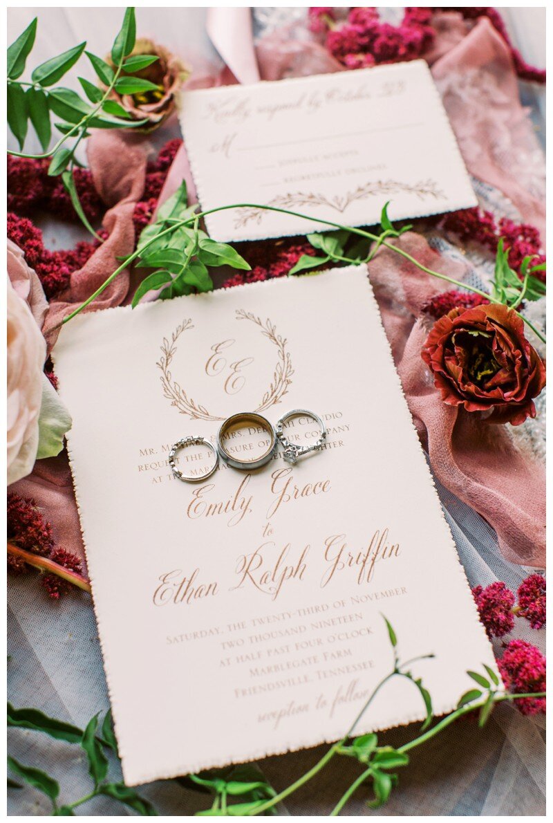 mauve, crimson, ivory, and gold fall knoxville tn wedding details 