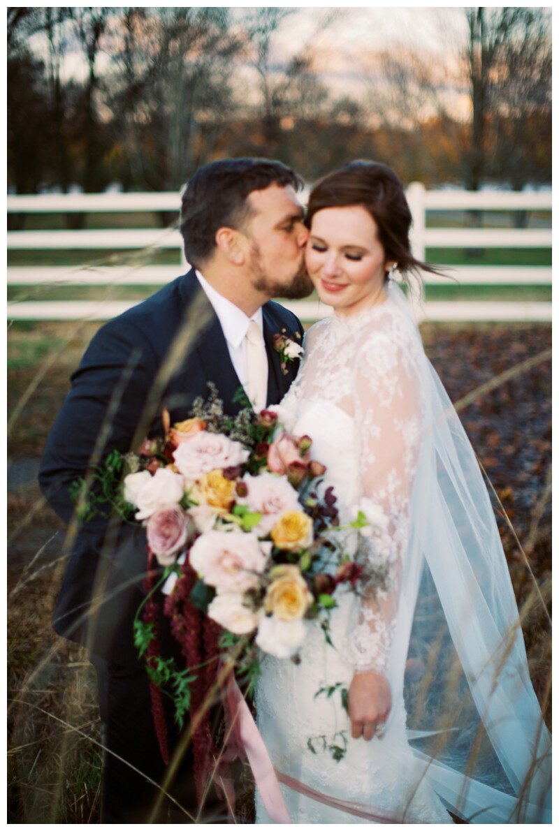 bride and groom portrait Marblegate Farm Knoxville TN